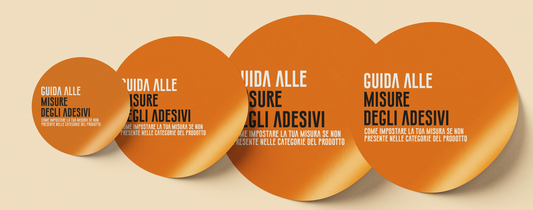 Guida alle misure degli adesivi