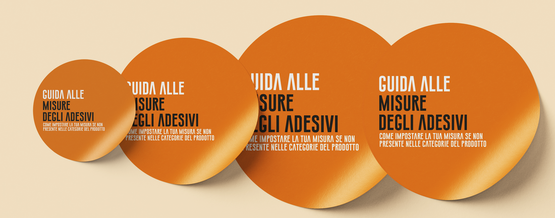 Guida alle misure degli adesivi